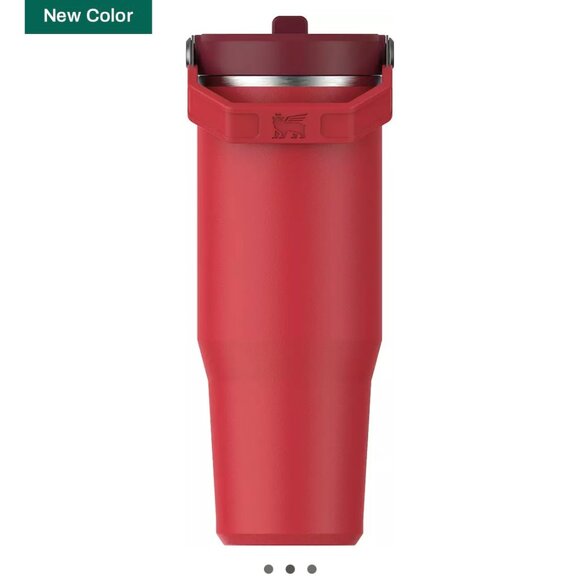 NEW Stanley Water Bottle COLD Tea Iceflow Flip Straw Tumbler Red 30 Oz - Picture 2 of 14